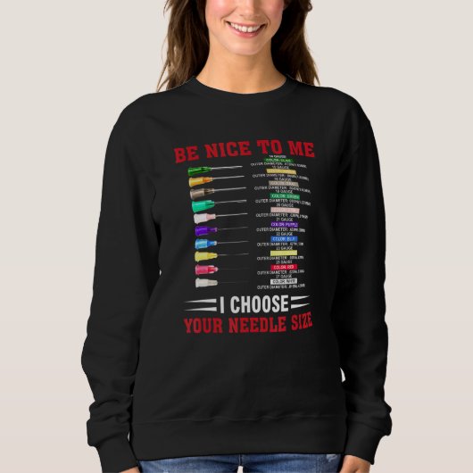 Sweatshirt Soyez Gentil Pour Moi Je Choisis La Taille Des Aig (Devant)
