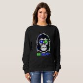 Sweatshirt Soyez heureux Gorilla (Devant entier)