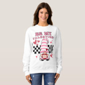 Sweatshirt Soyez mon gnome de Saint-Valentin (Devant entier)