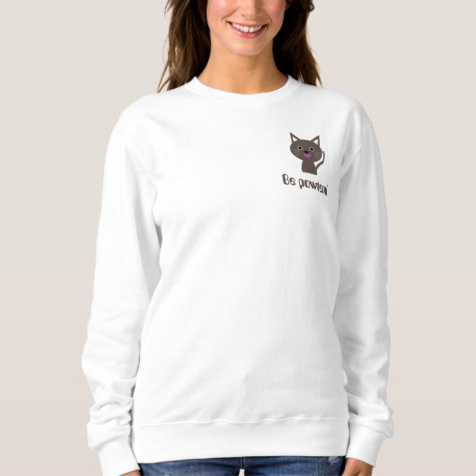 Sweatshirt 'Soyez puissant' (Devant)