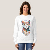 Sweatshirt Soyez un chat (Devant entier)