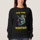 Sweatshirt Space Astronaut Pew Madafakas Nebelung Cat 1 (Devant)