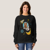 Sweatshirt Space Capybara Cosmonaut Capy Astronaut Planets Sc (Devant entier)