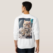 Sweatshirt Space Cat 🚀 🐱 | Explorateur de lune (Dos entier)