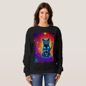 Sweatshirt Space Cat Kitty Kitten In Cat Style 1 (Devant entier)