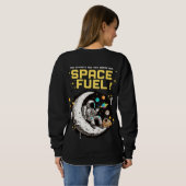 Sweatshirt Space Fuel – Funny Astronaut Coffee Lover (Dos entier)