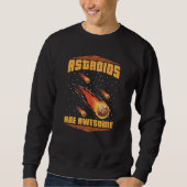 Sweatshirt Space Galaxy Nebula Orbit Solar System Astroid Red (Devant)