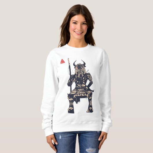 Sweatshirt Space Samurai Warrior (Devant entier)