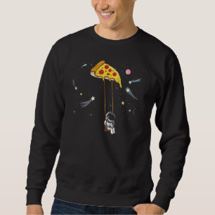 Sweatshirt Spaceman Pizza Slice Restauration rapide Astronomi