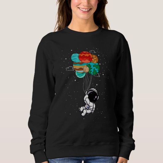 Sweatshirt Spaceman  Space Astronaut Solar System Girls Boys (Devant)