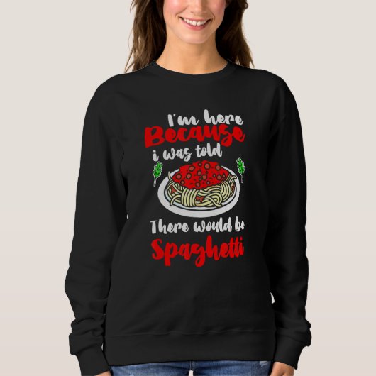 Sweatshirt Spaghetti Pasta Macaroni italien (Devant)