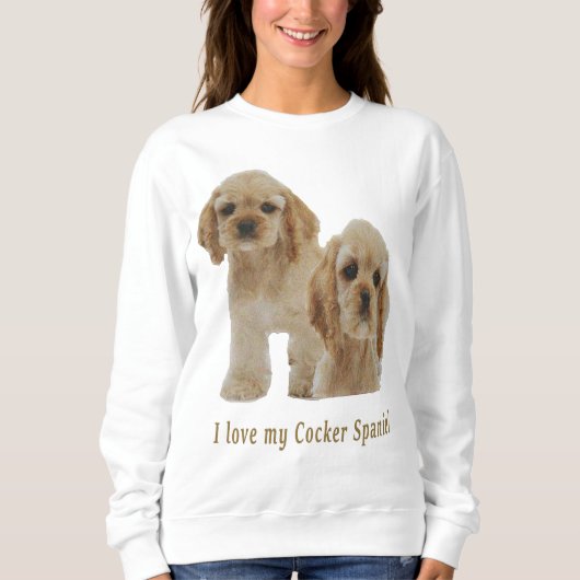 Sweatshirt spaniers cocker (Devant)