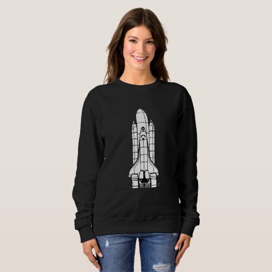 Sweatshirt Spatiale Rocket Lancement de fusées Exploration sp (Devant entier)