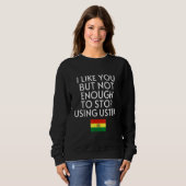 Sweatshirt Speak Spanish Bolivia Flag Usted Tu Bolivian 1 (Devant entier)