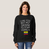 Sweatshirt Speak Spanish Ecuador Flag Usted Tu Ecuadorian (Devant entier)