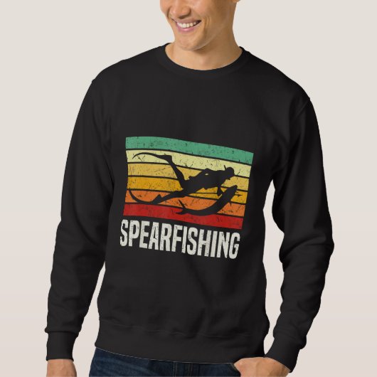 Sweatshirt Spearfishing Spearfisher (Devant)
