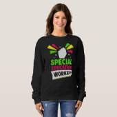 Sweatshirt Spécial Education Worker Cute Enseignant Sensibili (Devant entier)