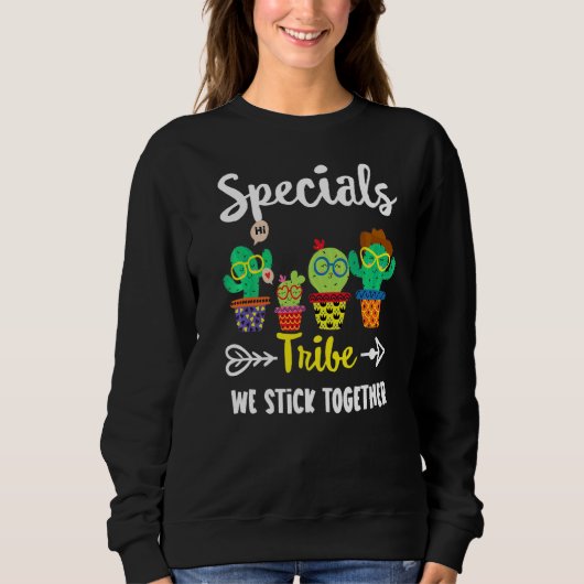 Sweatshirt Spécial Tribe École Cactus Équipe Spécial Enseigna (Devant)