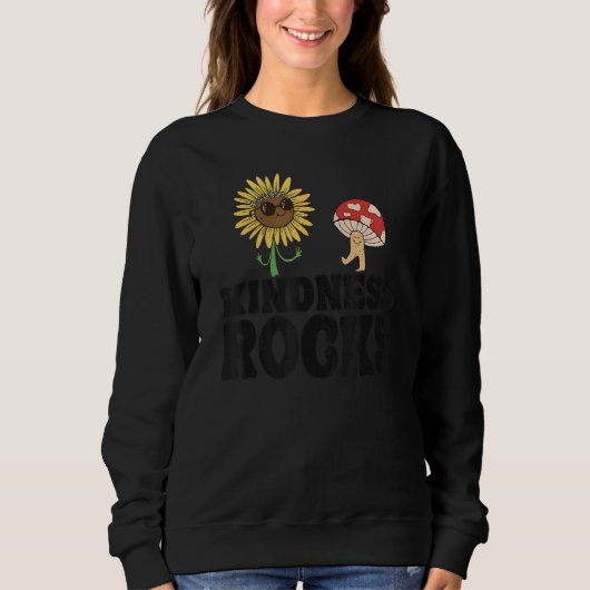 Sweatshirt Sped Teacher Anti Bullying Hippie Sunflower Kindne (Devant)