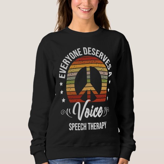 Sweatshirt Speech Therapy Speech Language Pathologist SLP (Devant)