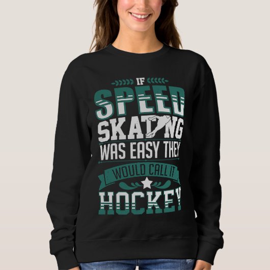 Sweatshirt Speed Skating Skates Short Track Skater Workout Tr (Devant)