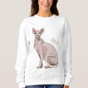 Sweatshirt Sphynx cat