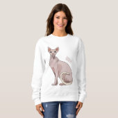 Sweatshirt Sphynx cat (Devant entier)