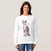 Sweatshirt Sphynx cat (Devant entier)