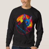 Sweatshirt Sphynx Hairless Cat Mountain (Devant)