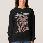 Sweatshirt Sphynx Mom Sphynx Cat (Devant)