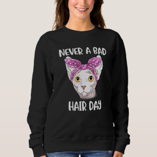 Sweatshirt Sphynx Propriétaire De Chat Filles Femmes Jamais U