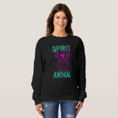 Sweatshirt Spirit Animal Koala Lover Pink Animals Comfort Cut (Devant entier)