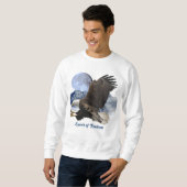 Sweatshirt SPIRIT DE LA LIBERTÉ Aigle chauve-souris faunique (Devant entier)