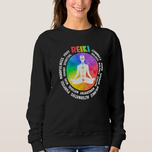 Sweatshirt Spiritual Healing Holistic Healer Meditation Chakr (Devant)