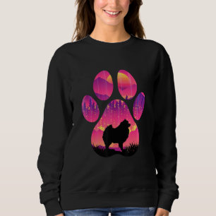 Sweatshirt Spitz allemand Patte Maman Papa Chien Femmes Homme