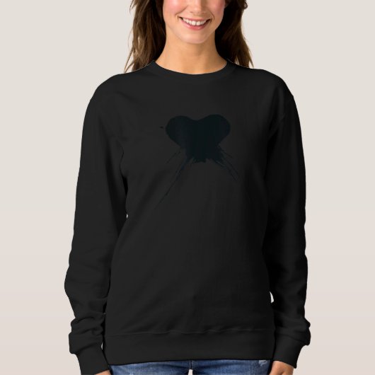 Sweatshirt Splatter de coeur drôle Valentine's Day Boy Men (Devant)