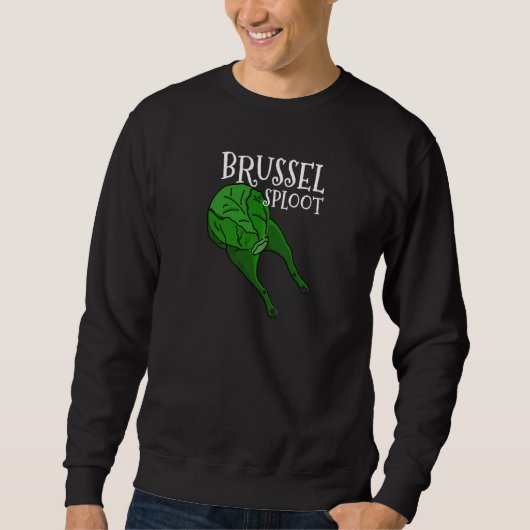 Sweatshirt Sploting Dog Brussel Sploot Brussel Sprout Christ (Devant)
