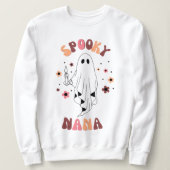 Sweatshirt Spooky Nana,Halloween Nana,Funny Nana,Groovy Retro (Design devant)