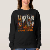 Sweatshirt Spooky Season Brush Stroke Halloween Fall Autumn (Devant)