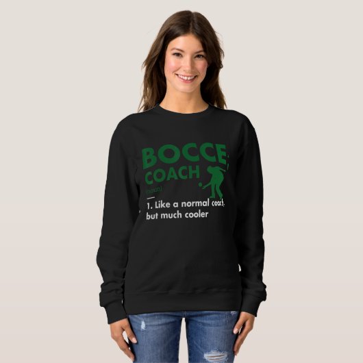 Sweatshirt Sport Coach Definition Bocce (Devant entier)