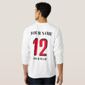 Sweatshirt Sport customisé Nom icône ou indicateur (Dos entier)
