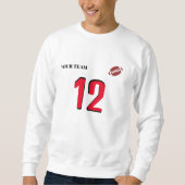 Sweatshirt Sport customisé Nom icône ou indicateur (Devant)