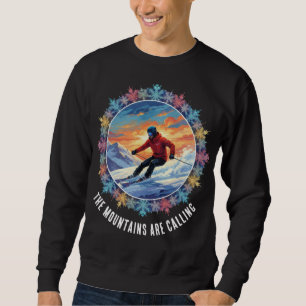 Sweatshirt Sport de ski d'hiver - Les montagnes vous appellen