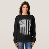 Sweatshirt Sport Us Flag Drag Racing 6 (Devant entier)