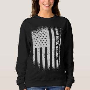 Sweatshirt Sport Us Flag Drag Racing 6