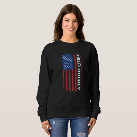 Sweatshirt Sport Us Flag Field Hockey Premium_2 (Devant entier)