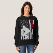 Sweatshirt Sport Us Flag Softball (Devant entier)