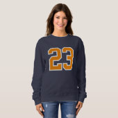 Sweatshirt sportif personnalisé 23 - Numéro Imprim (Devant entier)