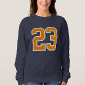 Sweatshirt sportif personnalisé 23 - Numéro Imprim (Devant)