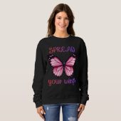 Sweatshirt Spread Your Wings – Inspirational Butterfly  (Devant entier)